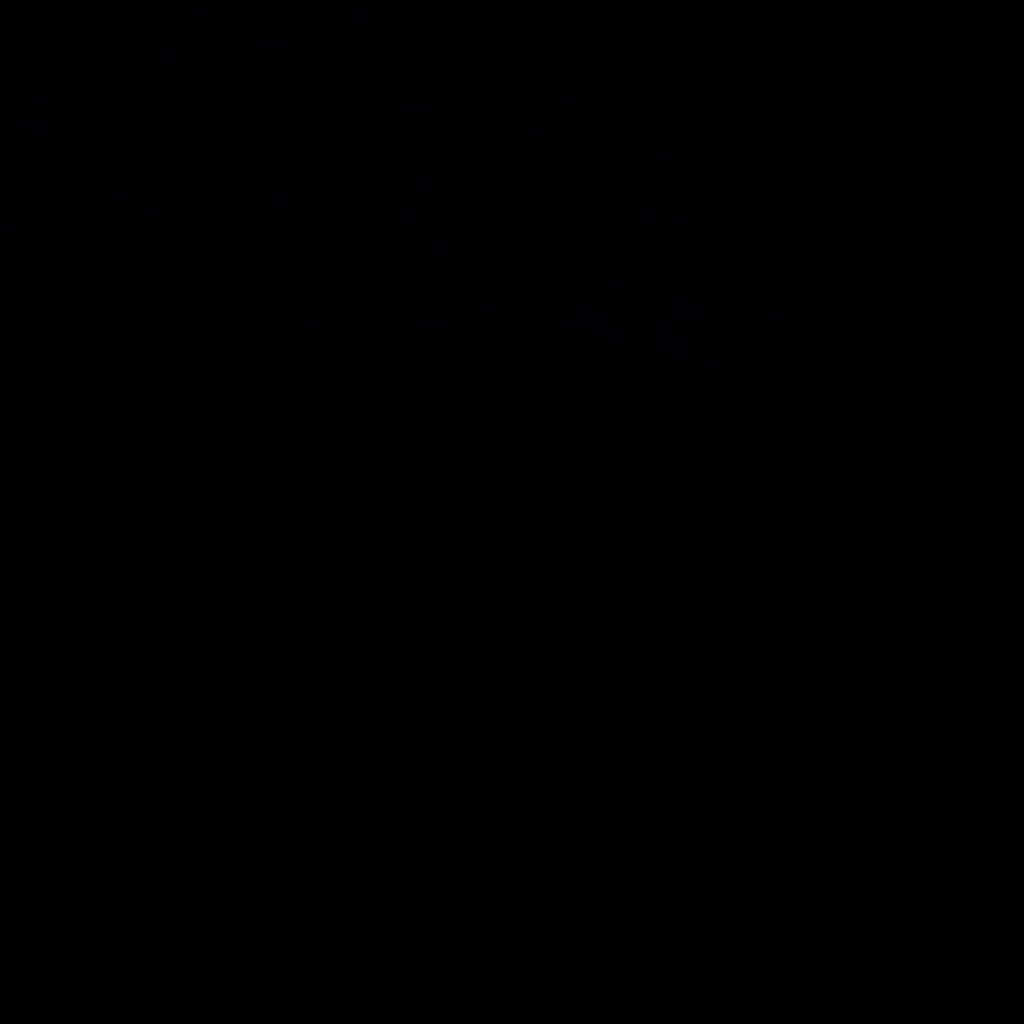Imagen oscura y atmosférica con formas sugerentes y una paleta de azules profundos y negros